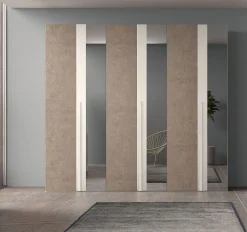 Bissolo Casa Armadi Anta Battente<Armadio moderno 6 ante con specchi fumè