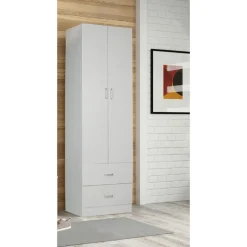 Bissolo Casa Armadietti|Armadietti<ARMADIO MULTIUSO CM 60X42 H. 180 ROVERE SBIANCATO: vendita online ARMADIO MULTIUSO CM 60X42 H. 180 ROVERE SBIANCATO in offerta