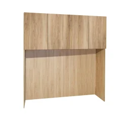Bissolo Casa Armadi A Ponte<ARMADIO PONTE MAXI CM 224X58 H.247 NOCE