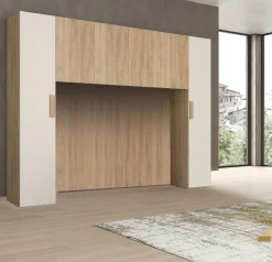 Bissolo Casa Armadi A Ponte<ARMADIO PONTE OLIMPO 313X58 H 247 NOCE E CANAPA