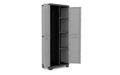 Bissolo Casa Mobili In Resina E Ferro|Mobili In Resina E Ferro<ARMADIO PORTASCOPE MOD STILO IN RESINA CM 68X39 H 173 GRIGIO SCURO E NERO: vendita online ARMADIO PORTASCOPE MOD STILO IN RESINA CM 68X39 H 173 GRIGIO SCURO E NERO in offerta