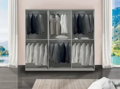 Bissolo Casa Armadi Anta Scorrevole<ARMADIO RIGO CM 270X65 H. 247 NOCE