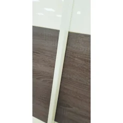Bissolo Casa Armadi Anta Scorrevole<ARMADIO UNICO CM 240X63 H. 220 ROVERE TARTUFO E BIANCO LUCIDO