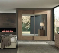 Bissolo Casa Armadi Anta Scorrevole<ARMADIO VOGUE CM 272X65 H. 247 NOCE