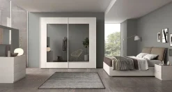 Bissolo Casa Camere Moderne<Arredamento camera matrimoniale spatolato con specchi fumè