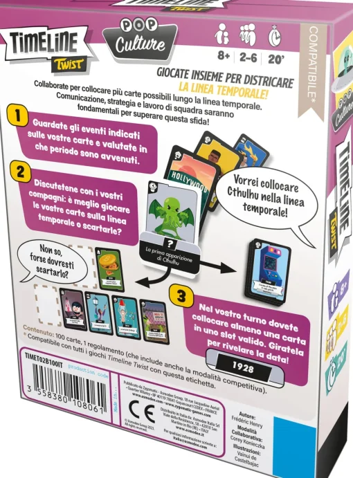 Bissolo Casa Giochi Da Tavolo Family Games<ASMODEE - TIMELINE TWIST - POP CULTURE: vendita online ASMODEE - TIMELINE TWIST - POP CULTURE in offerta