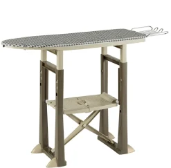Bissolo Casa Assi Da Stiro<ASSE DA STIRO PIEGHEVOLE 100% RESINA TORTORA 113X40CM X H 82/92CM : vendita online ASSE DA STIRO PIEGHEVOLE 100% RESINA TORTORA 113X40CM X H 82/92CM in offerta