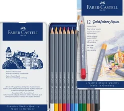Bissolo Casa Colori A Matita Matite In Blister<ASTuccio con 12 MATITE COLORATE GOLDFABER ACQUERELLABILI