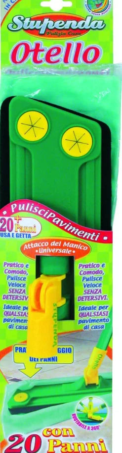 Bissolo Casa Scope<ATTREZZO PULISCIPAVIMENTO OTELLO CON 20 PANNI: vendita online ATTREZZO PULISCIPAVIMENTO OTELLO CON 20 PANNI in offerta