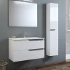 Bissolo Casa Bagni Moderni<BAGNO COMPLETO GRACE2 LACCATO BIANCO LUCIDO CON PARTICOLARI CEMENTO