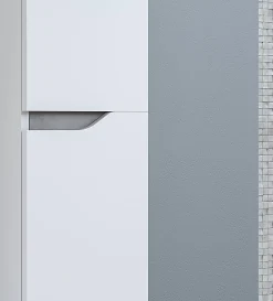 Bissolo Casa Bagni Moderni<BAGNO COMPLETO GRACE2 LACCATO BIANCO LUCIDO CON PARTICOLARI CEMENTO