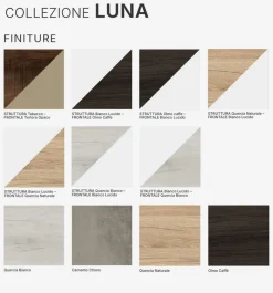 Bissolo Casa Bagni Moderni<BAGNO COMPLETO LUNA LACCATA BIANCA LUCIDA ED OLMO CAFFE'