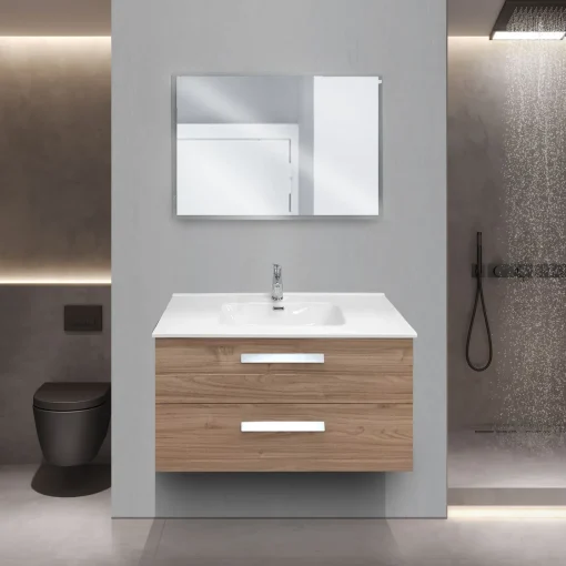 Bissolo Casa Bagni Moderni<BAGNO COMPLETO MOD. ANGELA CM 102 NOCE