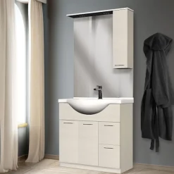 Bissolo Casa Bagni Moderni<BAGNO COMPLETO MOD. CINZIA CM 80 OLMO BIANCO