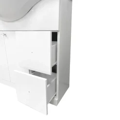 Bissolo Casa Bagni Moderni<BAGNO COMPLETO MOD. CINZIA CM 85 BIANCO LUCIDO