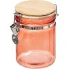 Bissolo Casa Barattoli<BARATTOLO ERMETICO CORALLO CON TAPPO IN BAMBÙ DA 0,75LT
