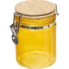 Bissolo Casa Barattoli<BARATTOLO ERMETICO GIALLO CON TAPPO IN BAMBÙ DA 0,75LT
