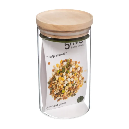 Bissolo Casa Barattoli<BARATTOLO ERMETICO IN VETRO BOROSILICATO 10X17.3CM 1LT