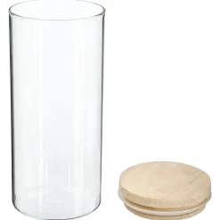 Bissolo Casa Barattoli<BARATTOLO ERMETICO IN VETRO BOROSILICATO 10X18CM 1.3LT