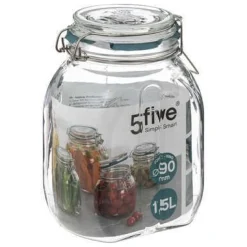Bissolo Casa Barattoli<BARATTOLO IN VETRO ERMETICO JARRO 1.5L