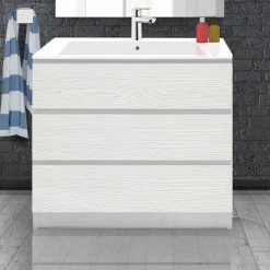 Bissolo Casa Mobili Per Lavabo<BASE BAGNO MOD. B-GO CM 96 COLORE IGLOO