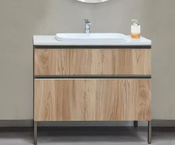 Bissolo Casa Mobili Per Lavabo<BASE BAGNO MOD. BIK CM 96 ALMOND