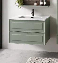 Bissolo Casa Mobili Per Lavabo<BASE BAGNO SOSPESA FRAME CM 82 SALVIA OPACO
