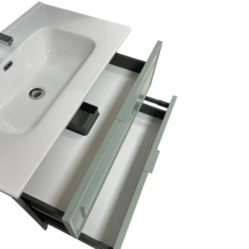 Bissolo Casa Mobili Per Lavabo<BASE BAGNO SOSPESA FRAME CM 82 SALVIA OPACO