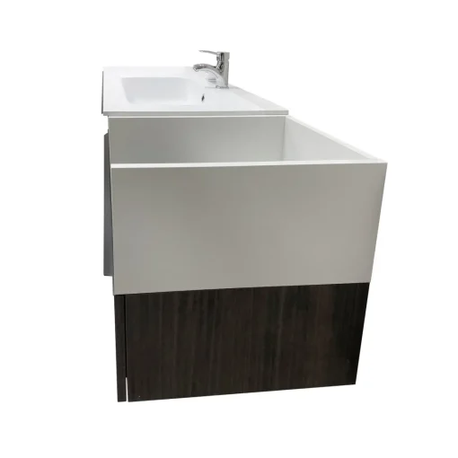 Bissolo Casa Mobili Per Lavabo<BASE BAGNO SOSPESA MOD. B201 CM 140 COLORE LAOS E BIANCO OPACO