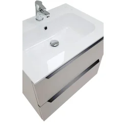 Bissolo Casa Mobili Per Lavabo<BASE BAGNO SOSPESA MOD. B201 CM 61 COLORE RUGIADA