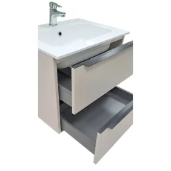 Bissolo Casa Mobili Per Lavabo<BASE BAGNO SOSPESA MOD. B201 CM 61 COLORE RUGIADA