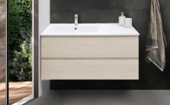 Bissolo Casa Mobili Per Lavabo<BASE BAGNO SOSPESA MOD. B-GO CM 105 COLORE SETA