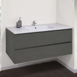 Bissolo Casa Mobili Per Lavabo<BASE BAGNO SOSPESA MOD. B-GO CM 120 COLORE REFLEX CARBON