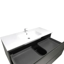 Bissolo Casa Mobili Per Lavabo<BASE BAGNO SOSPESA MOD. B-GO CM 120 COLORE REFLEX CARBON