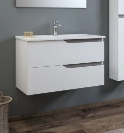 Bissolo Casa Mobili Per Lavabo<BASE BAGNO SOSPESA MOD. GRACE 2 CM 82 BIANCO LUCIDO