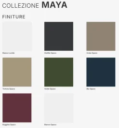 Bissolo Casa Mobili Per Lavabo<BASE BAGNO SOSPESA MOD. MAYA2 CM 81 RUGGINE OPACO CON SERIGRAFIA