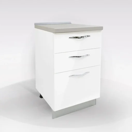 Bissolo Casa Mobili Da Cucina<BASE CASSETTIERA MIRA CM 45 BIANCO LUCIDO