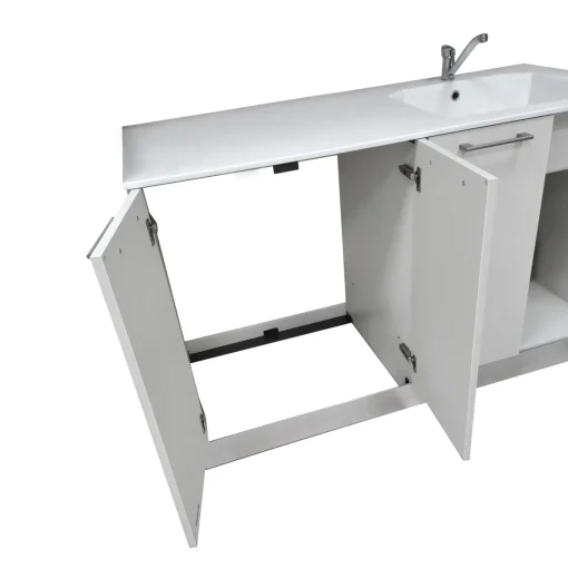 Bissolo Casa Mobili Per Lavanderia<BASE LAVANDERIA MOD. LAB60 CM 141 REFLEX PERLA