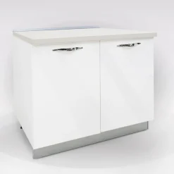 Bissolo Casa Mobili Da Cucina<BASE MIRA 90X60 H. 86 BIANCO LUCIDO
