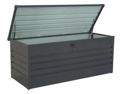 Bissolo Casa Mobili In Resina E Ferro|Mobili In Resina E Ferro<BAULE DA ESTERNO CM 132X60 H 62 ACCIAIO ANTRACITE: vendita online BAULE DA ESTERNO CM 132X60 H 62 ACCIAIO ANTRACITE in offerta