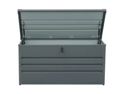 Bissolo Casa Mobili In Resina E Ferro|Mobili In Resina E Ferro<BAULE DA ESTERNO CM 132X60 H 62 ACCIAIO ANTRACITE: vendita online BAULE DA ESTERNO CM 132X60 H 62 ACCIAIO ANTRACITE in offerta