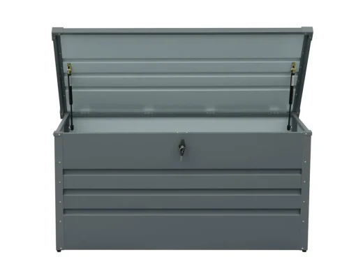 Bissolo Casa Mobili In Resina E Ferro|Mobili In Resina E Ferro<BAULE DA ESTERNO CM 132X60 H 62 ACCIAIO ANTRACITE: vendita online BAULE DA ESTERNO CM 132X60 H 62 ACCIAIO ANTRACITE in offerta