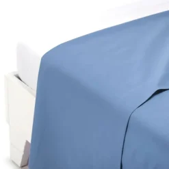 Bissolo Casa Lenzuola Sopra<BIANCALUNA - LENZUOLA 1P SOPRA 160X290 CM CELESTE LINEA COLORED: vendita online BIANCALUNA - LENZUOLA 1P SOPRA 160X290 CM CELESTE LINEA COLORED in offerta