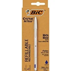 Bissolo Casa Penne Penne A Sfera<BIC - PENNA A SFERA CRISTAL RE'NEW CON 2 RICAMBI REFILL BLU: vendita online BIC - PENNA A SFERA CRISTAL RE'NEW CON 2 RICAMBI REFILL BLU in offerta
