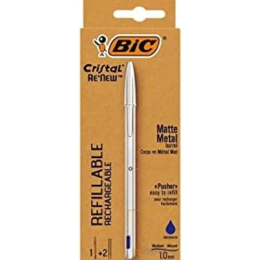 Bissolo Casa Penne Penne A Sfera<BIC - PENNA A SFERA CRISTAL RE'NEW CON 2 RICAMBI REFILL BLU: vendita online BIC - PENNA A SFERA CRISTAL RE'NEW CON 2 RICAMBI REFILL BLU in offerta