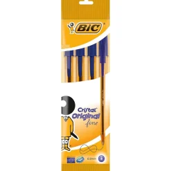 Bissolo Casa Penne Penne A Sfera<BIC - SET 4 PENNE A SFERA CRISTAL ORIGINAL FINE BLU: vendita online BIC - SET 4 PENNE A SFERA CRISTAL ORIGINAL FINE BLU in offerta