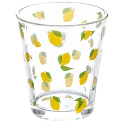 Bissolo Casa Bicchieri Acqua<BICCHIERE DA ACQUA LIMONI IN VETRO TRASPARENTE CON DECORO 33CL
