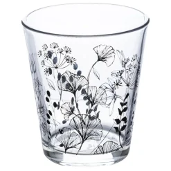 Bissolo Casa Bicchieri Acqua<BICCHIERE DA ACQUA WHITE FLORAL VETRO TRASPARENTE CON DECORO 33CL
