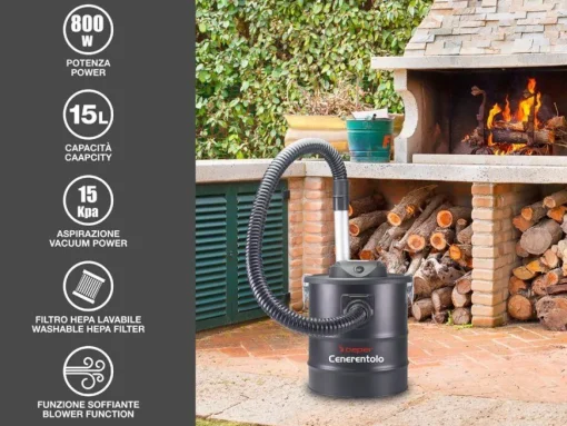 Bissolo Casa Piccoli Pulizia E Stiratura|Pulizia E Stiratura<BIDONE ASPIRACENERE 15LT DIAM. 25 H. 32