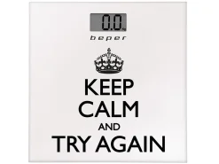 Bissolo Casa Piccoli Cura Della Persona, Salute E Benessere|Cura Della Persona, Salute E Benessere<BILANCIA DIGITALE KEEP CALM 30X30X1.85CM VETRO TEMPERATO